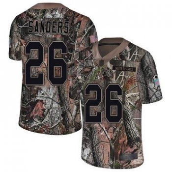 Eagles #26 Miles Sanders Camo Men's Stitched Football Limited Rush Realtree Jersey