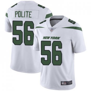 Jets #56 Jachai Polite White Men's Stitched Football Vapor Untouchable Limited Jersey