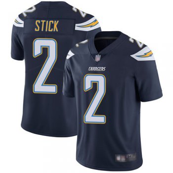 Chargers #2 Easton Stick Navy Blue Team Color Men's Stitched Football Vapor Untouchable Limited Jersey