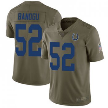 Colts #52 Ben Banogu Olive Men's Stitched Football Limited 2017 Salute To Service Jersey
