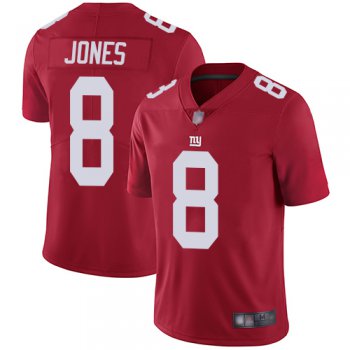 Giants #8 Daniel Jones Red Alternate Men's Stitched Football Vapor Untouchable Limited Jersey