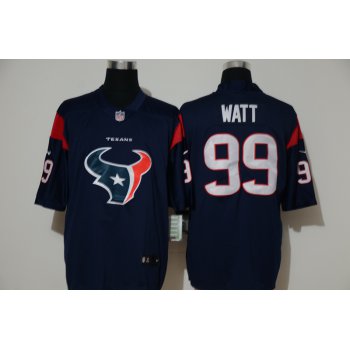 Men's Houston Texans #99 J.J. Watt Nav Blue 2020 NEW Team Logo Vapor Untouchable Stitched NFL Nike Limited Jersey