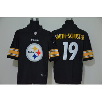 Men's Pittsburgh Steelers #19 JuJu Smith-Schuster Black 2020 Big Logo Vapor Untouchable Stitched NFL Nike Fashion Limited Jersey