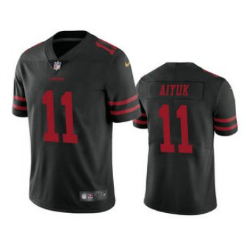 Men's San Francisco 49ers #11 Brandon Aiyuk Black 2020 Vapor Untouchable Stitched NFL Nike Limited Jersey