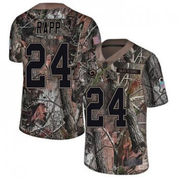 Rams #24 Taylor Rapp Camo Men's Stitched Football Limited Rush Realtree Jersey