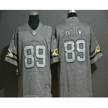Men's Baltimore Ravens #89 Mark Andrews 2019 Gray Gridiron Vapor Untouchable Stitched NFL Nike Limited Jersey