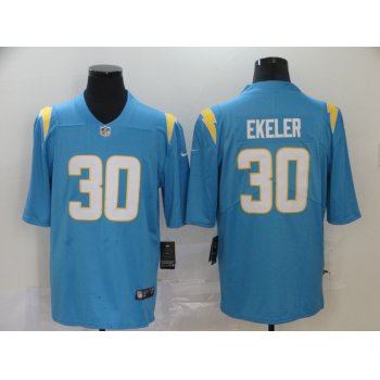 Men's Los Angeles Chargers #30 Austin Ekeler Light Blue 2020 NEW Vapor Untouchable Stitched NFL Nike Limited Jersey