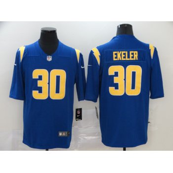 Men's Los Angeles Chargers #30 Austin Ekeler Royal Blue 2020 NEW Color Rush Stitched NFL Nike Limited Jersey