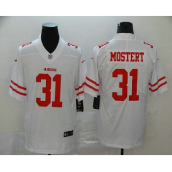 Men's San Francisco 49ers #31 Raheem Mostert White 2017 Vapor Untouchable Stitched NFL Nike Limited Jersey