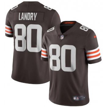 Nike Cleveland Browns #80 Jarvis Landry Brown 2020 New Vapor Untouchable Limited Jersey