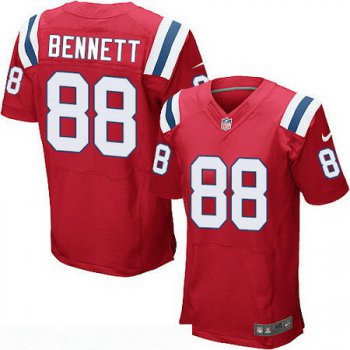 Men's New England Patriots #88 Martellus Bennett Red Alternate Stitched NFL Nike Elite Jersey