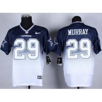 Nike Dallas Cowboys #29 DeMarco Murray Blue/White Fadeaway Elite Jersey