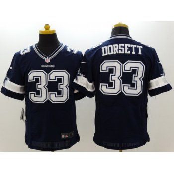 Nike Dallas Cowboys #33 Tony Dorsett Blue Elite Jersey