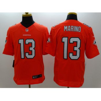 Nike Miami Dolphins #13 Dan Marino 2013 Orange Elite Jersey