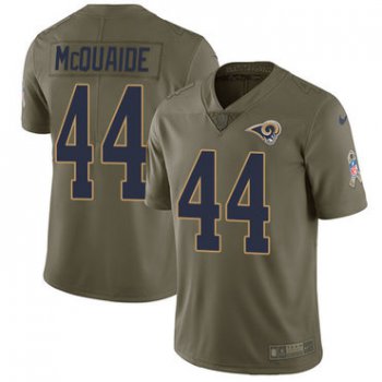 Nike Los Angeles Rams #44 Jacob McQuaide Olive Men's Stitched NFL Limited 2017 Salute to Service Jersey