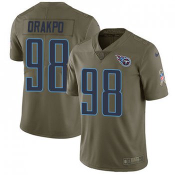 Nike Tennessee Titans #98 Brian Orakpo Olive Men's Stitched NFL Limited 2017 Salute to Service Jersey