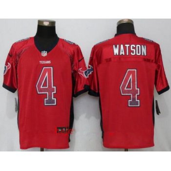Men's Houston Texans #4 Deshaun Watson Red Drift Stitched NFL Nike Fashion Jersey