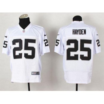 Nike Oakland Raiders #25 D.J.Hayden White Men's Stitched NFL Vapor Untouchable Limited Jersey
