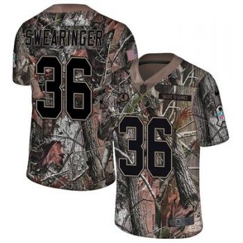 Nike Redskins #36 D.J. Swearinger Camo Men's Stitched NFL Limited Rush Realtree Jersey