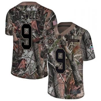 Nike Steelers #9 Chris Boswell Camo Men's Stitched NFL Limited Rush Realtree Jersey