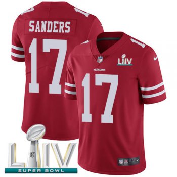 Nike 49ers #17 Emmanuel Sanders Red Super Bowl LIV 2020 Team Color Youth Stitched NFL Vapor Untouchable Limited Jersey