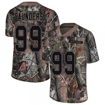 Chiefs #99 Khalen Saunders Camo Men's Stitched Football Limited Rush Realtree Jersey