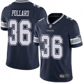 Cowboys #36 Tony Pollard Navy Blue Team Color Men's Stitched Football Vapor Untouchable Limited Jersey