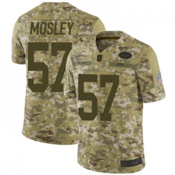 Jets #57 C.J. Mosley Camo Men's Stitched Football Limited 2018 Salute To Service Jersey