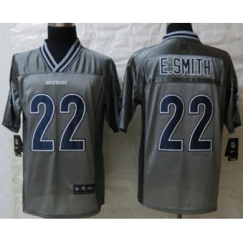 Nike Dallas Cowboys #22 Emmitt Smith 2013 Gray Vapor Elite Jersey