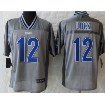 Nike Indianapolis Colts #12 Andrew Luck 2013 Gray Vapor Elite Jersey