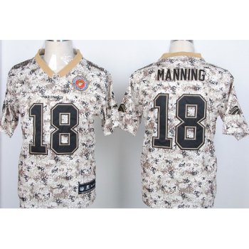 Nike Denver Broncos #18 Peyton Manning 2013 USMC Camo Elite Jersey