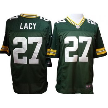 Nike Green Bay Packers #27 Eddie Lacy Green Game Jersey