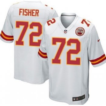 Nike Kansas City Chiefs #72 Eric Fisher White Game Jersey