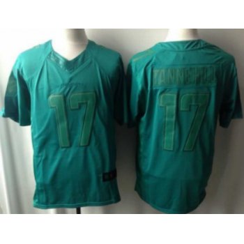 Nike Miami Dolphins #17 Ryan Tannehill Drenched Limited Green Jersey
