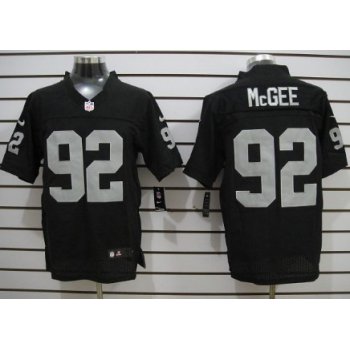 Nike Oakland Raiders #92 Stacy McGee Black Elite Jersey