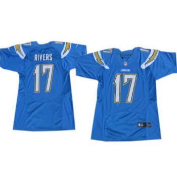 Nike San Diego Chargers #17 Philip Rivers 2013 Light Blue Elite Jersey