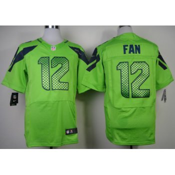 Nike Seattle Seahawks #12 Fan Green Elite Jersey