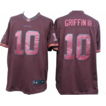 Nike Washington Redskins #10 Robert Griffin III Drenched Limited Red Jersey