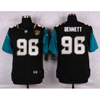 Men's Jacksonville Jaguars #96 Michael Bennett Black Team Color NFL Nike Elite Jersey
