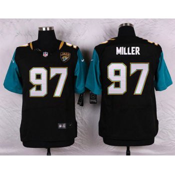 Men's Jacksonville Jaguars #97 Roy Miller Black Team Color NFL Nike Elite Jersey
