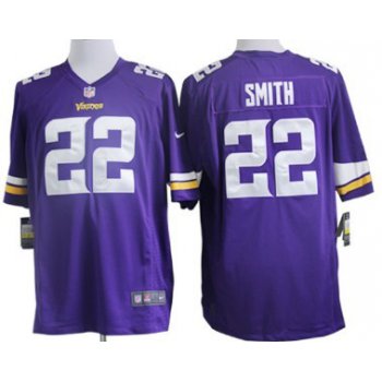 Nike Minnesota Vikings #22 Harrison Smith 2013 Purple Game Jersey