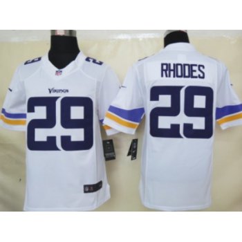 Nike Minnesota Vikings #29 Xavier Rhodes 2013 White Limited Jersey