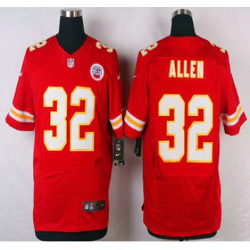 Men's Kansas City Chiefs #32 Marcus Allen Red Team Color NFL Nike Elite Jersey
