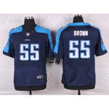 Men's Tennessee Titans #55 Zach Brown Navy Blue Alternate NFL Nike Elite Jersey