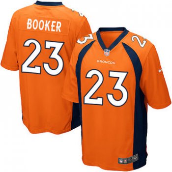 Nike Broncos #23 Devontae Booker Orange Team Color Stitched NFL New Elite Jersey