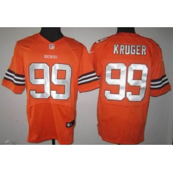 Nike Cleveland Browns #99 Paul Kruger Orange Elite Jersey