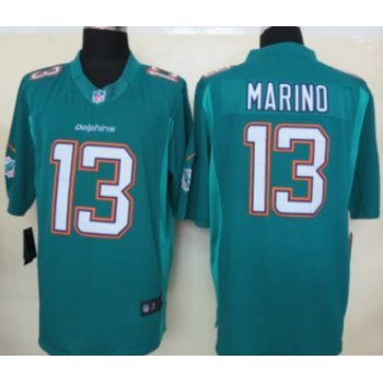 Nike Miami Dolphins #13 Dan Marino 2013 Green Limited Jersey