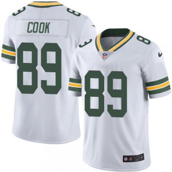 Nike Packers #89 Jared Cook White Men's Stitched NFL Limited Rush Jersey