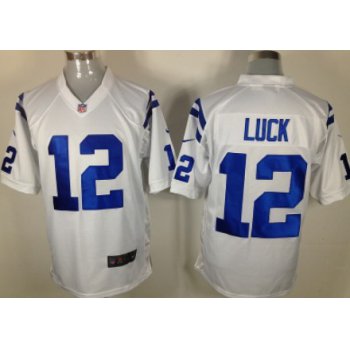 Nike Indianapolis Colts #12 Andrew Luck White Game Jersey