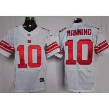 Nike New York Giants #10 Eli Manning White Elite Jersey